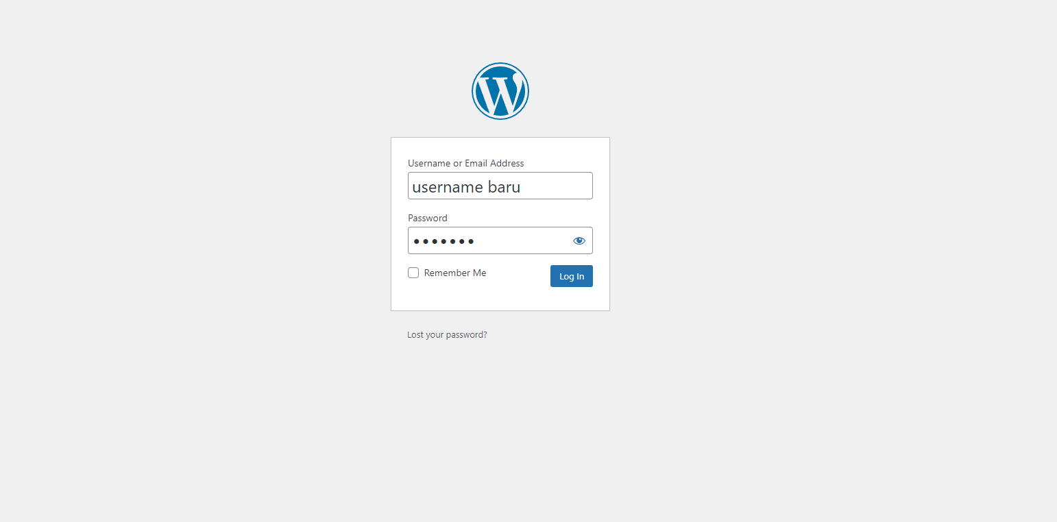 Username wordpress