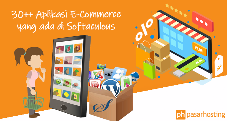 30 aplikasi E-Commerce Softaculous