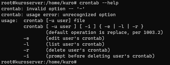 Linux Cron Job - Keterangan Cron